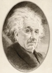 Albert Einstein, fra Living Biography of Great Scientists.