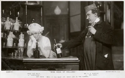 Eva Kelly og GP Huntley, britiske skuespillere, c1907.