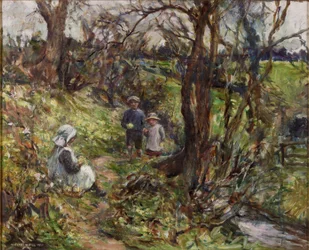 The Primrose Gatherers (olie på lærred)