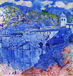 San Fructuosus, af Rubaldo Merello (1872-1922), olie på lærred. Italien, 20. århundrede.