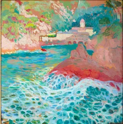 San Fruttuoso fra havet, ca. 1909