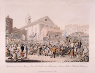 Valg i Covent Garden, London, 1818.