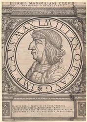 Den hellige romerske kejser Maximilian I (print)