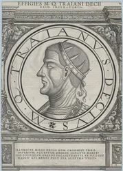 Den romerske kejser Decius (tryk)