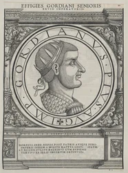Den romerske kejser Gordian I (tryk)