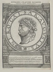 Den romerske kejser Nero (print)