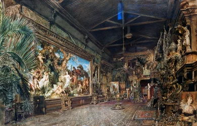 Hans Makarts atelier før auktion