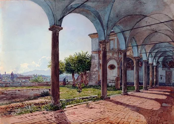 Udsigt over Rom (Italien) fra kirken Sant Onofrio (Udsigt fra Sant