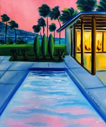 Endless Summer Sunset, 2025 (olie på lærred)