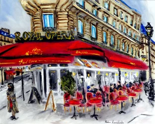 Royal Opera Restaurant Paris, 2022 (olie på lærred)