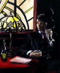 The Noir Hour, 2025 (olie på lærred)