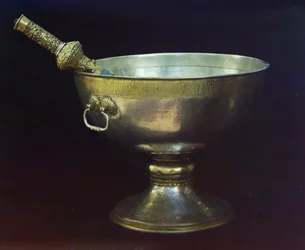 Hellig vandskål. Gave fra zar Mikhail Feodorovich Fotografi af Sergei Prokudin-Gorsky, 1600-tallet