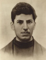 Joseph Stalin i en alder af 17, mens han deltog i Tbilisi-seminaret, Georgien, 1896