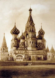 Vasilij-katedralen, Den Røde Plads, Moskva, ca. 1890