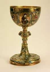 Kalk, russisk, 1677 (guld og emalje)