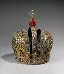 Kejserinde Anna Ioannovnas krone, Skt. Petersborg, 1730 (sølv, guld og ædelstene)