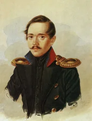 Portræt af Mikhail Lermontov, ca. 1838
