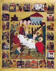 Det Gamle Testamentes Treenighed med Scener fra Første Mosebog, c1580.