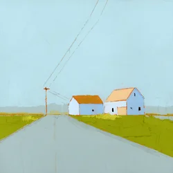 Cloudy Day, 2025 (akryl på træpanel)