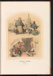 Traditionel kostume af Arnemuiden i Zeeland, 1857 Zeeland provinsen. Arnemuiden / XX (titel på objekt)