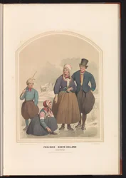 Traditionel kostume af øen Marken i Nordholland, 1857 Provinsen Nordholland. Øen Marken / XXX (titel på objekt)