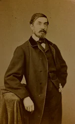 Portræt af Auguste Paul Charles Anastasi, fransk maler; visitkort (s/h foto)