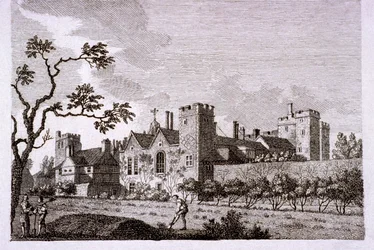 Have ved Lambeth Palace, London, 1786.