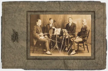 Fotografi af Hall Johnson og den sorte strygekvartet, ca. 1923