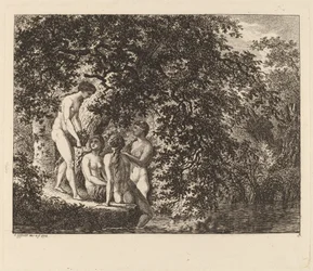 Pige, der bærer en kurv med frugt, 1770.