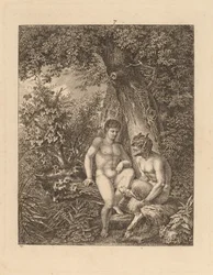 To Satyrer i en Skov