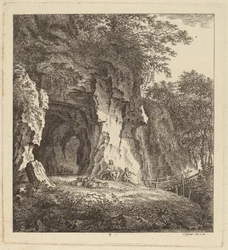 To hyrder i et klippelandskab, 1764.