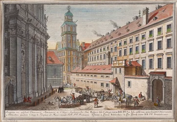 Den dominikanske kirke med observatorium i Postgasse