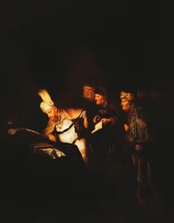 Pontius Pilatus nægter at ændre inskriptionen, der skal placeres på Kristi kors, 1641