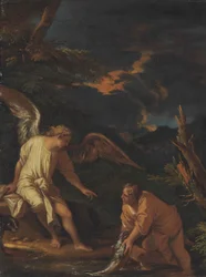 Tilskrives Salvator Rosa - Tobias og englen