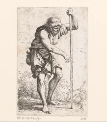 Gammel mand med en pind Små figurer (serietitel) Figur (serietitel)