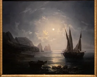 Nocturne in Capri, ca. 1843 (olie på lærred)