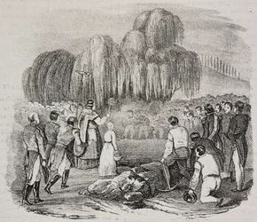 Napoleon Bonapartes begravelse på St Helena-øen, den 9. maj