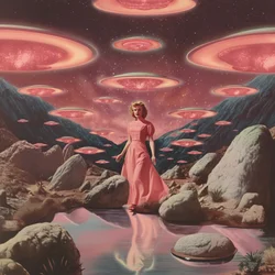 Retro-ørken-UFO