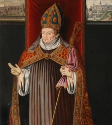William af Wykeham (olie på panel)