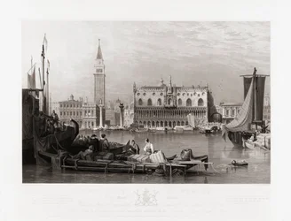 Dogepaladset og Markuspladsen, Venedig