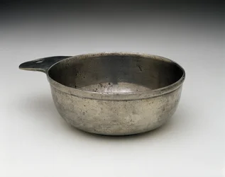 Porringer, ca. 1775-1825 (tin)