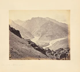 Sammenløbet af floderne Peen og Spiti, set fra Dunkar