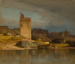 Det gamle tårn i Avignon, ca. 1875.