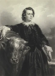 Rosa Bonheur på Thirty-Four (mezzotint)