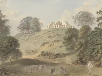 Bungalowen i Colgong, nær Bhagalpur, som den så ud efter den blev brændt