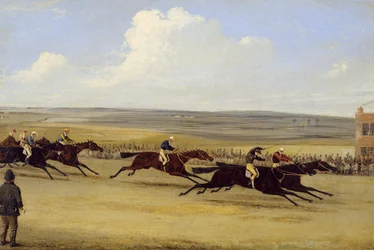 The 1850 Cambridgeshire Stakes: The Finish (olie på lærred) (se også 266406)