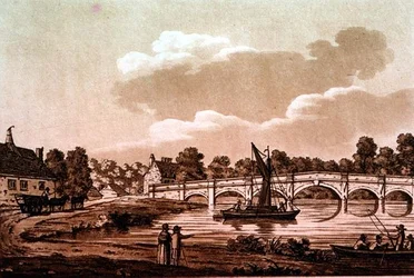 Chertsey Bridge, illustration fra 