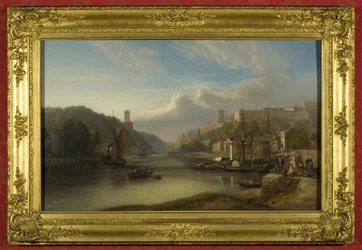 Udsigt over Avon ved Hotwells, ca. 1840 (olie på lærred)