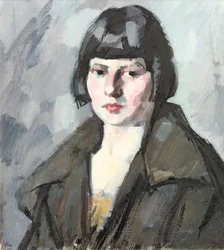 Hoved af en ung pige, ca. 1920