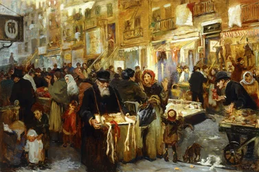 The Lower East Side, ca. 1914 (olie på lærred)